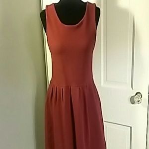 Ganni sleeveless pleated dress